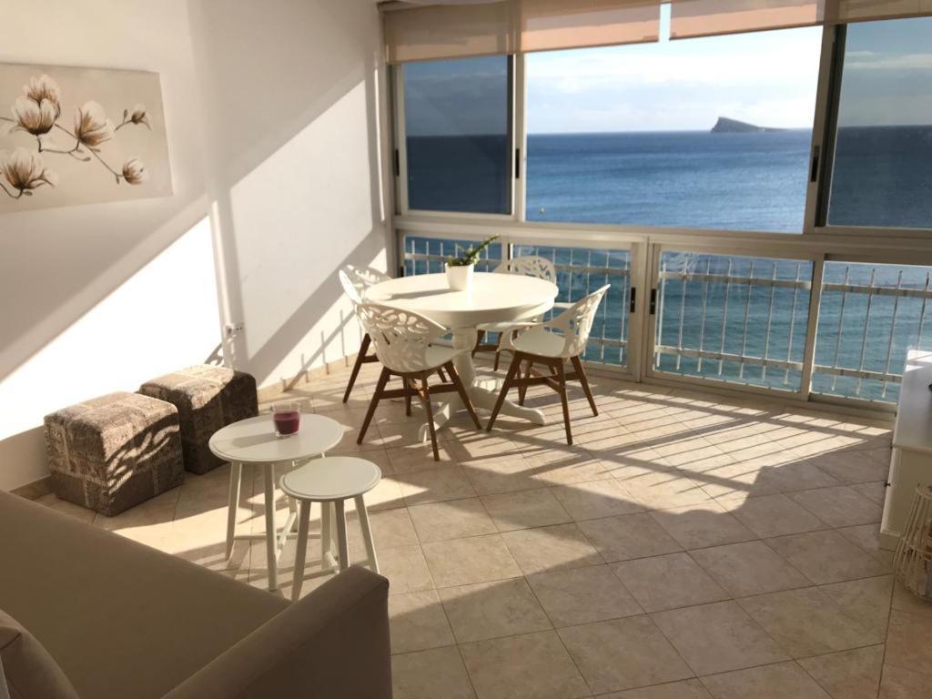 Los Fernandos, 1St Line Beachfront Poniente, 2 Bedroom Apartment Ocean Terrace 베니돔 외부 사진